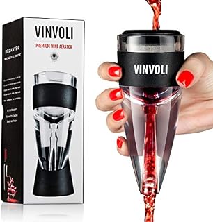 VINVOLI Wine Aerator - New 2020 Luxury Wine Air Aerator - Red Wine