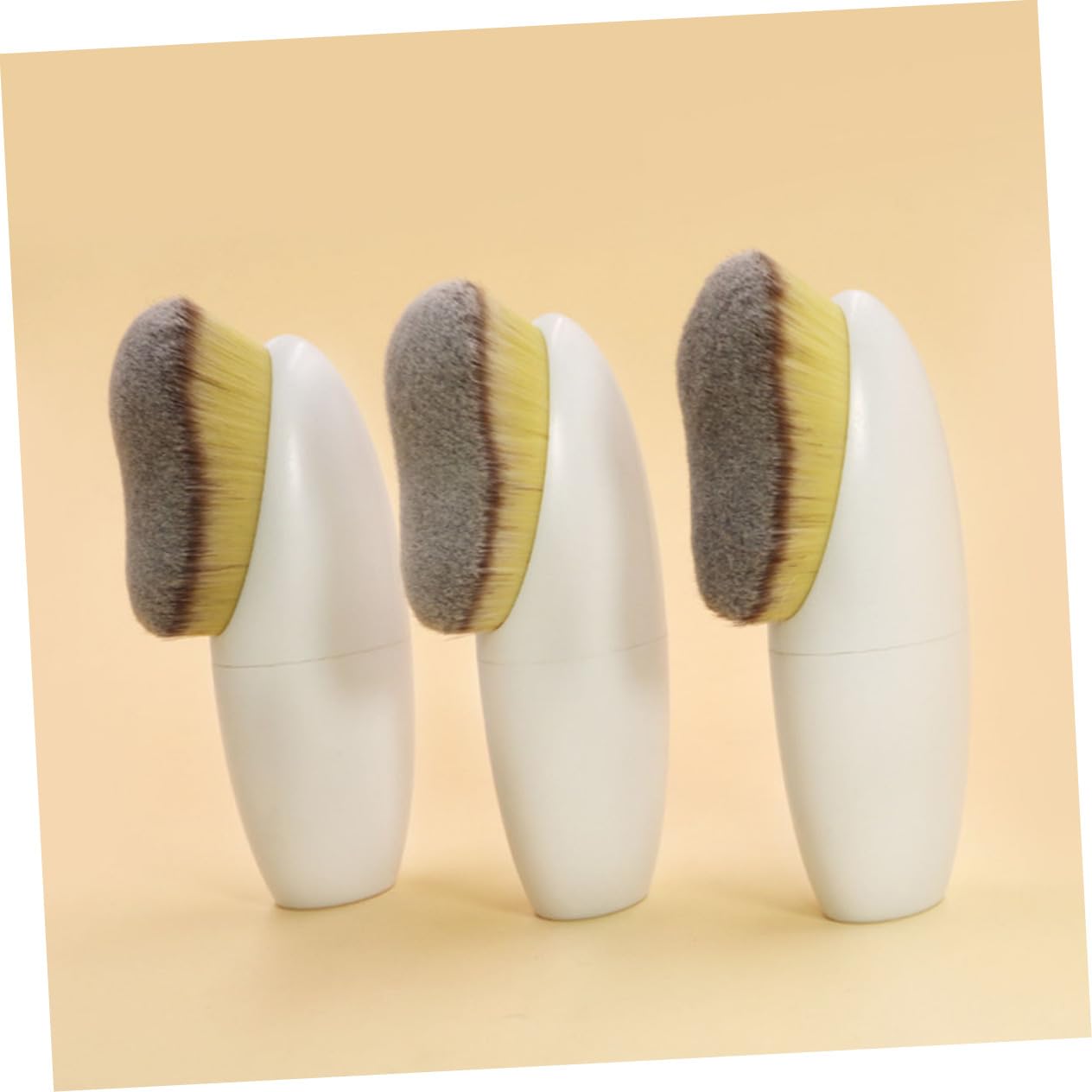 Beavorty 8stücke Tragbare Make-up Foundation Pinsel Ergonomische Gesichts-pinsel Für Flüssig Und Puder-foundation Für Konturierung Und Schnelles Auftragen Praktisch Für Zuhause Und