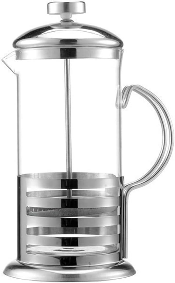 ngddf2haa Coffee Maker Stainless Steel Coffee Percolator Pot Double Wall Large Capacity Manual Cafetiere Coffee Containers (Color : A Size : 1000ml) (A 350ml)