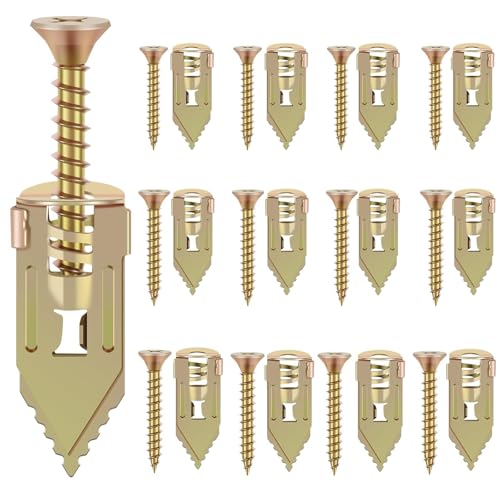 80PCS Self Drilling Drywall Anchors and Screws Kit