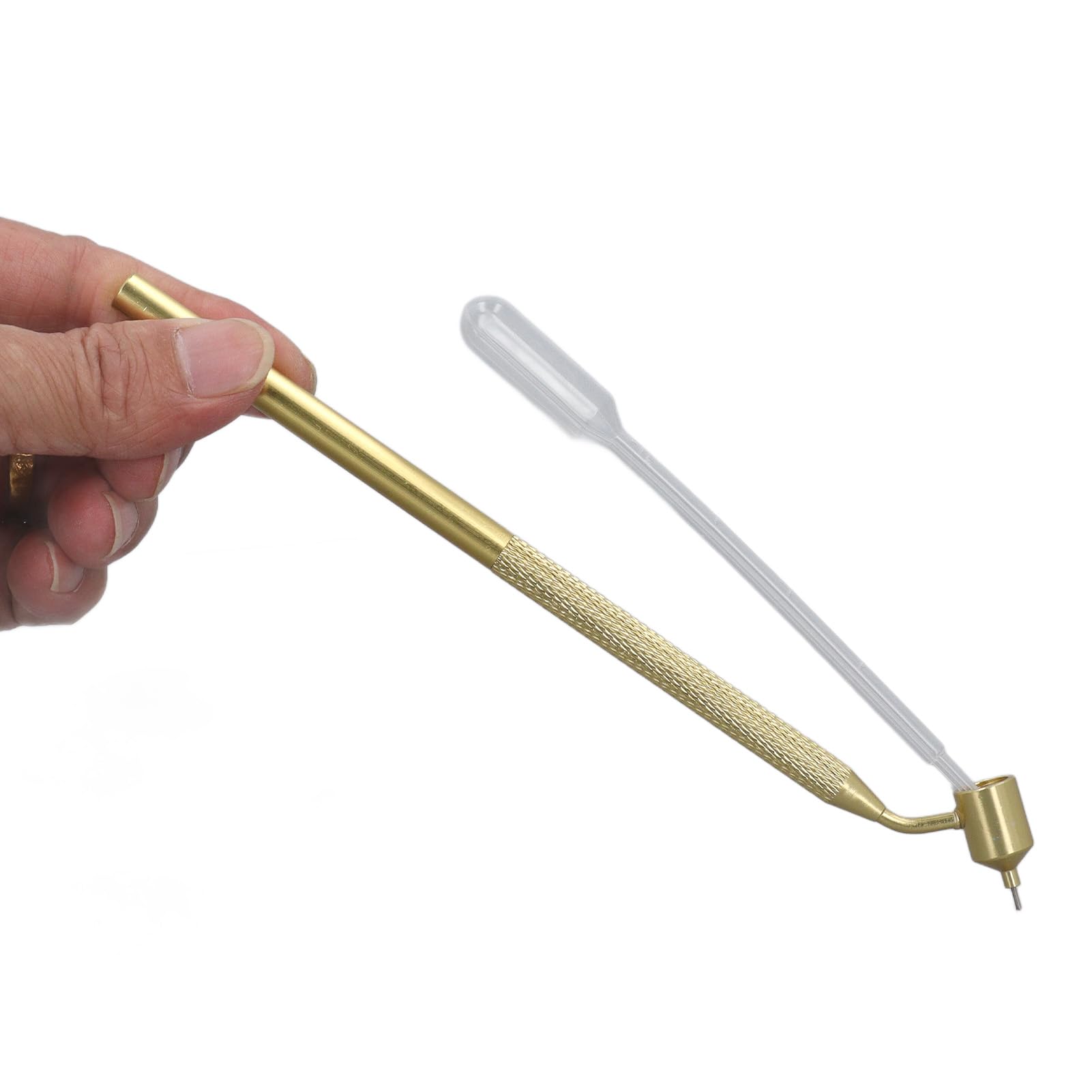 Fine Line Paint Pen Slanting Fluid Writer Detailing Painting Applicator for Rock Chip Scratch Repair with Dropper (0.4mm)