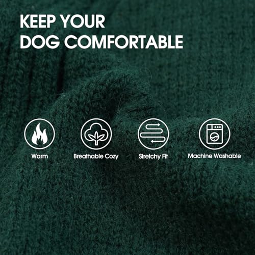 Image of Great Dane Sweater,5XL Extra Large Sweater for Giant Breed Dogs in Winter | Turtleneck Cold Weather Outfit, For Senior & Short-haired Giant Dog Clothes, Elastic Pullover for Saint Bernard,Mastiff