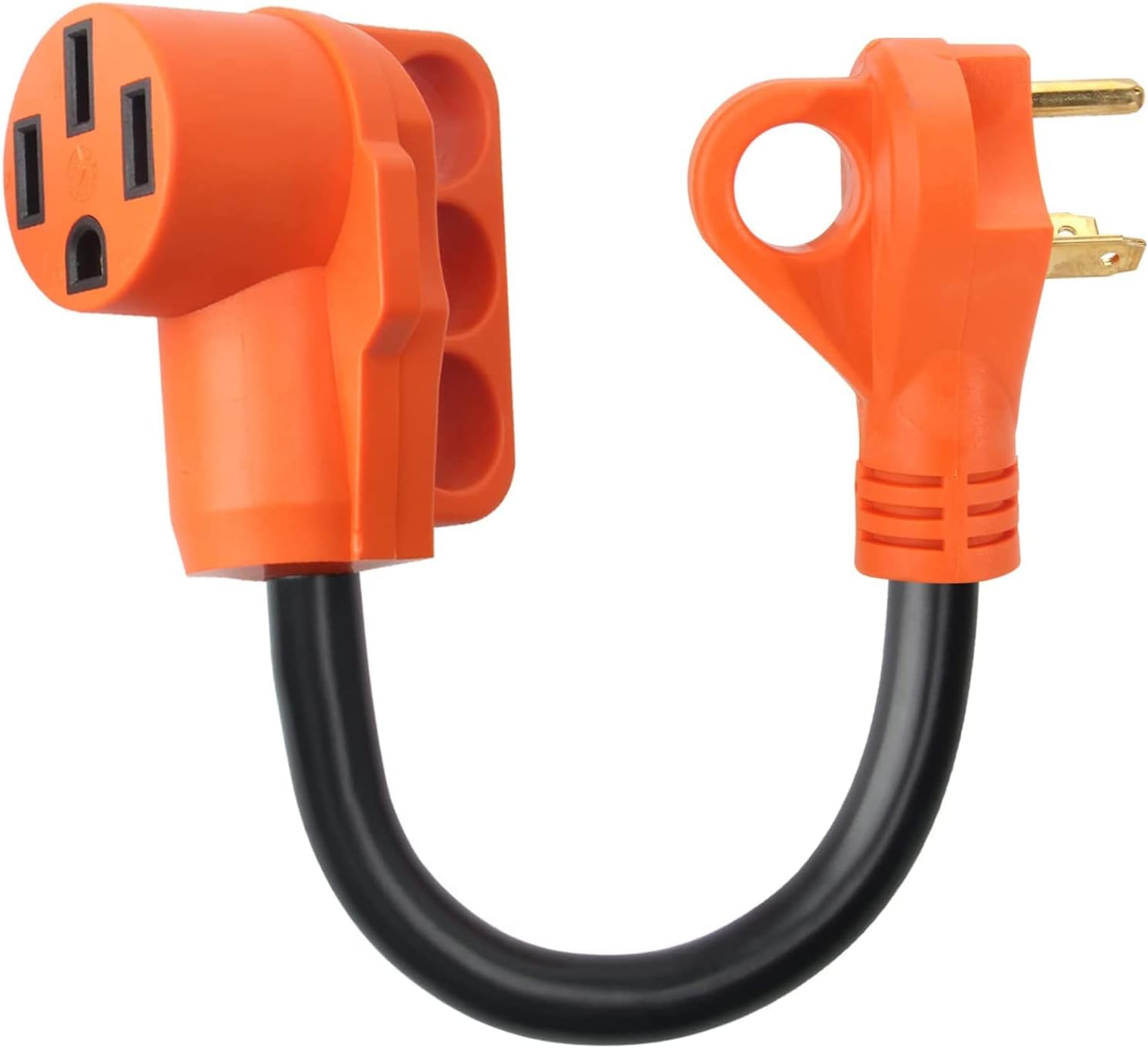 OPL5 30 Amp Male to 50 Amp Female RV Adapter 12 inch RV Dogbone Electrical Adapter 30A Male to