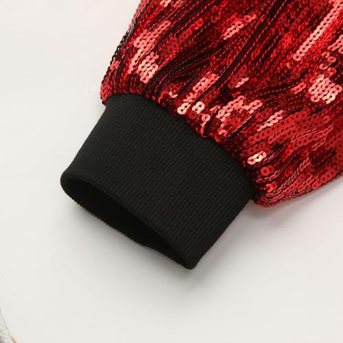 Veste courte de performance à paillettes pour DJ de boîte de nuit - 4