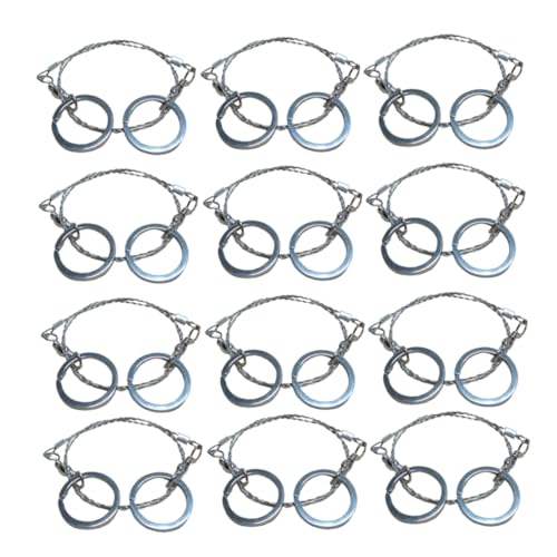 DOITOOL 12pcs Pocket Tools Wire Saws Rope Gear Survival Chain Chainsaw Survive Steel Wire