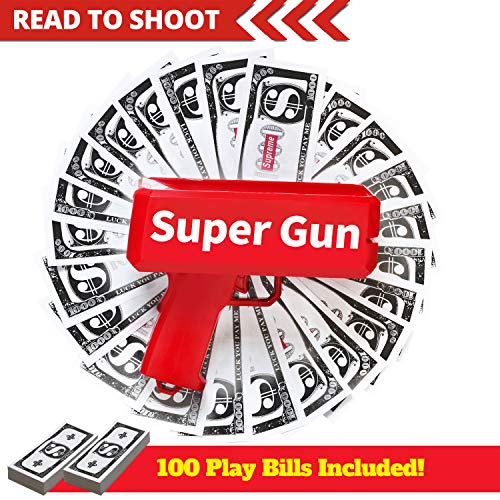 image for Novelty Place Super Money Gun - Cash Spray Money Shooter Make it Rain 