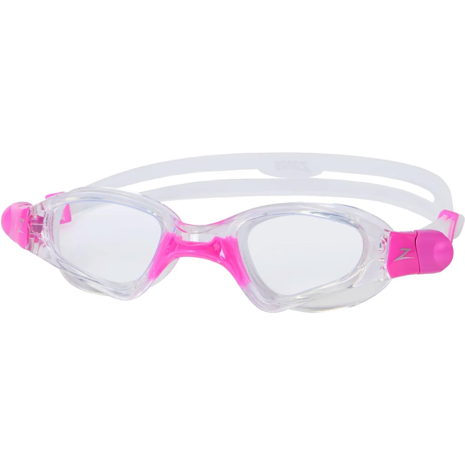 Zoggs Spectra Swimming Goggles Anti-fog Watertight Design, Micro Adjustable, Intelligent Fit, Improved Comfort, Clear/Pink - Clear Lens