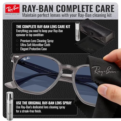 Image of Ray-Ban RB4306 Square-Round Shaped Sunglasses for Men & Women with Official RAYBAN Eyewear Kit