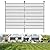 5 Panels No Dig Decorative Outdoor Garden Fence for Yard, 40 in(H) X 11.8 ft(L) Animal Barrier Fencing Rustproof Metal Wire Panel Border for Dog, Rabbits, and Patio Temporary Ground Stakes