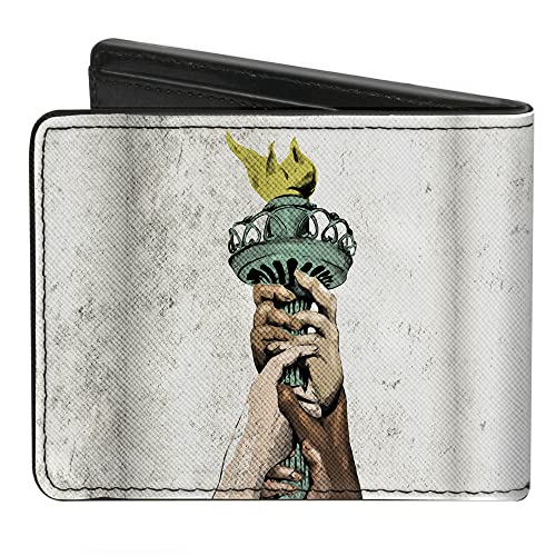 Buckle-Down PU Bifold Wallet - Progress Liberty Torch Weathered - Image 3