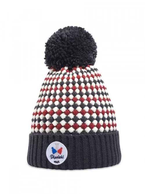 Bonnet vintage ski tricolore idéal pour rester au chaud en station cet hiver