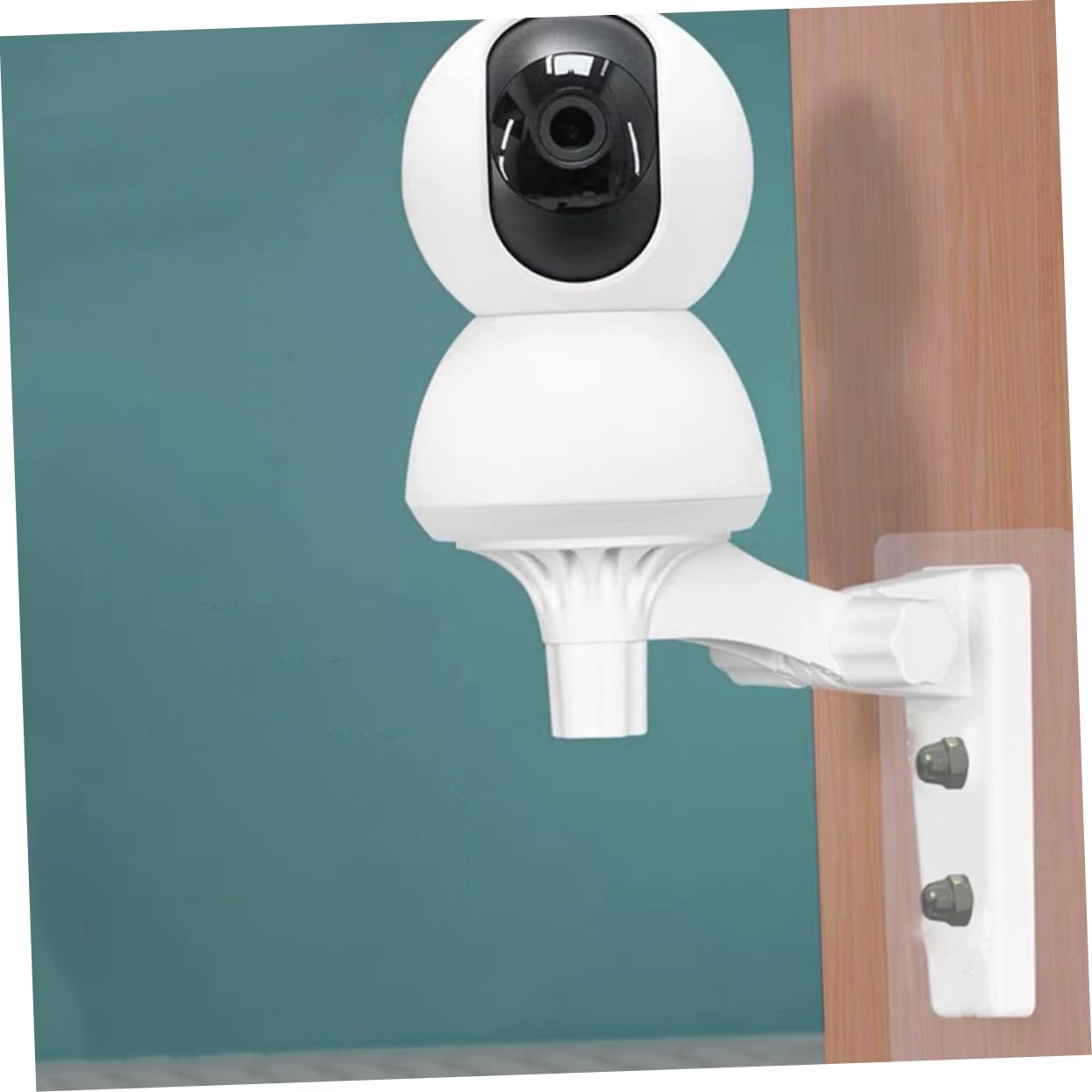 OSALADI Indoor Camera Mounting Bracket Wall Mount Bracket No Drill Adjustable Abs Modern Design White