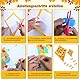Herbstbasteln für kinder, Fensterbilder Herbst Basteln, Herbstdeko Papierkite, DIY Herbst Bastelset, Herbstbasteln mit 12 Papierdrachen, Tonkarton und Transparentpapier für Kinder Herbst Geschenk