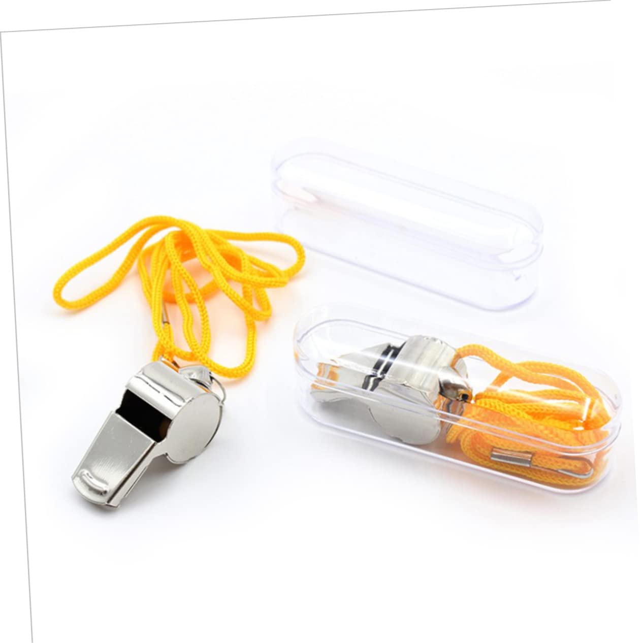 Uonlytech 12Pcs Survival Whistles Loud Emergency Whistles for Outdoor Activities for Camping Hiking and Training Lightweight with Keychain for