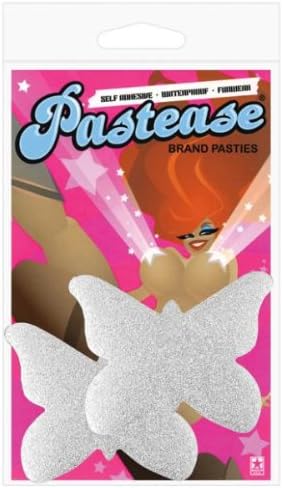Pastease Silver Glitter Butterfly O/s