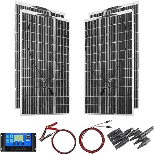 Elastyczny panel słoneczny 400W Elastyczny wodoodporny panel słoneczny Sterownik ładowania słonecznego 40A do kampera, samochodu, kempingu, łodzi