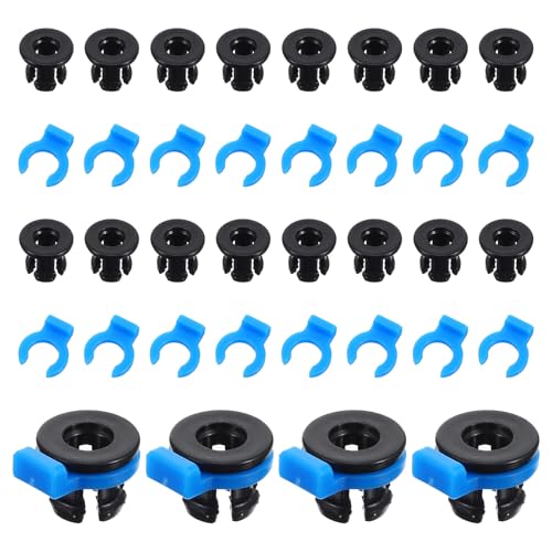 40Pcs Bowden Tube Coupler Collet Clamp Clip Bowden Collet and Clip Set Od 4mm 3D Printer Accessories 1.75mm Filament Pri