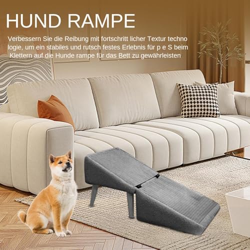 Hunderampe Fürs Bett, Klappbare Treppe Für Sofa, Hocker Für Kleintiere & rutschfeste Katzenrampe Multifunktional