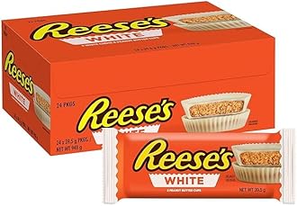 Reese's White Creme Peanut Butter Cups, 1.5 oz, 24 Count