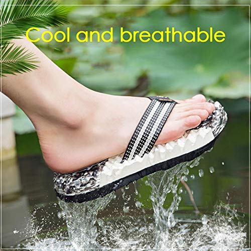 Mens ls Flip Flops for Men Beach Slippers, Mens Thong ls Indoor and Outdoor Beach ls, Foot Age Summer ls Comfortable and Breathable (Color : Brown, Size : EUR39) (Brown EUR44)2