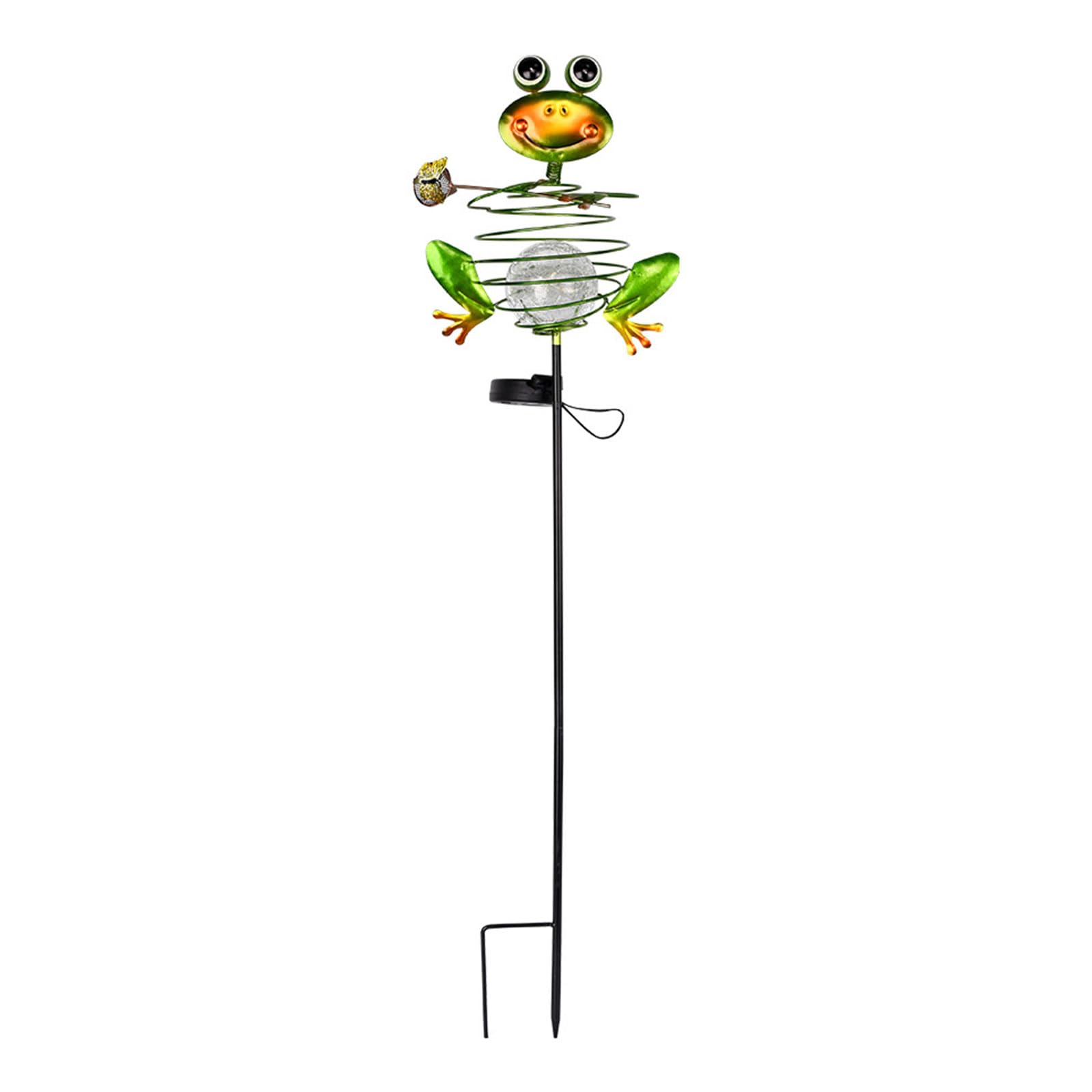 Lampe solaire grenouille étanche pour éclairer vos chemins