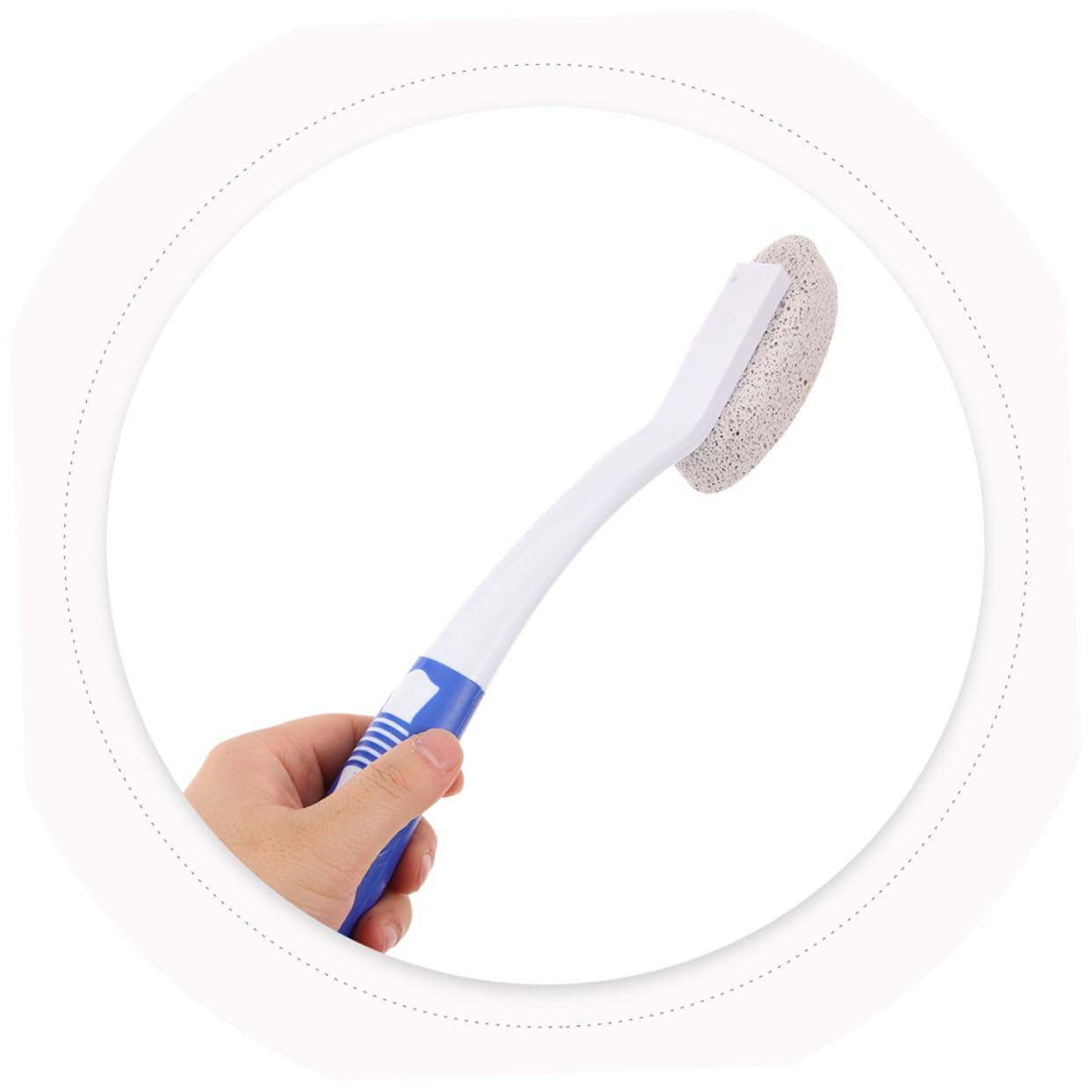VALICLUD Raspa per Piedi Pietra Pomice, 2 Pezzi, Impugnatura Lunga Ergonomica, Testa Abrasiva Sostituibile, Antiscivolo, per Rimuovere Calli a Casa in Salone