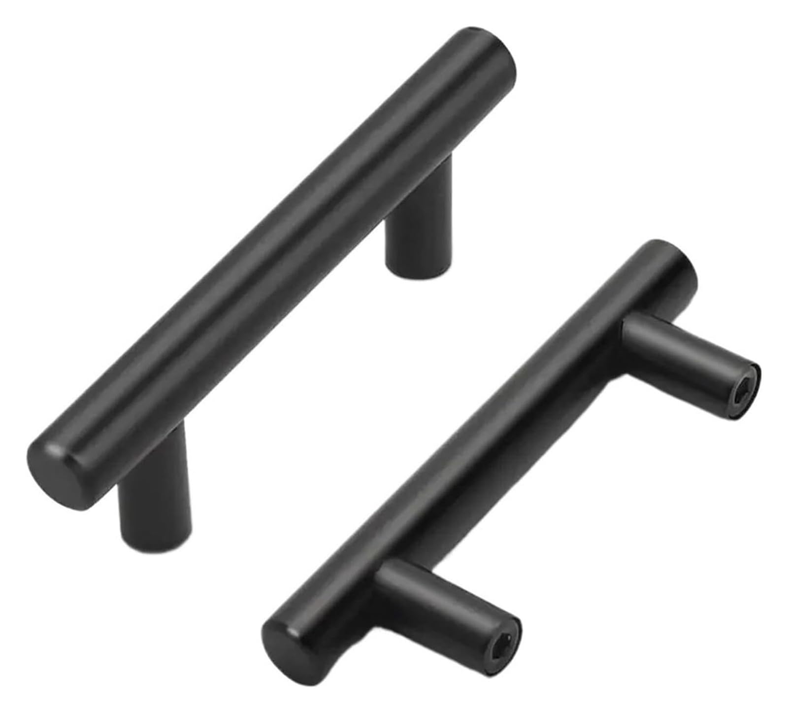 Gkirqvpe One Color Cabinet Knobs, Pack Of 2 Matte Black Brushed Stainless Kitchen Cabinet Handles Drawer Pulls Multiple Sizes(128Mm-200Mm)