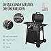 Enders® eURBAN 2 + Trolley, emaillierter Gussrost, abnehmbare Seitenablage, Enders® Elektrogrill, Balkongrill, 2 in 1 Tischgrill & Standgrill, Rollwagen, #971872
