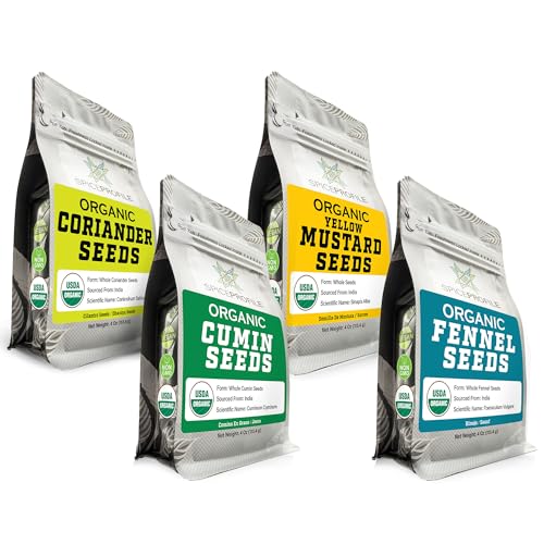 Spice Profile Coriander+Cumin+Fennel+Mustard Gourmet Spice Quartet