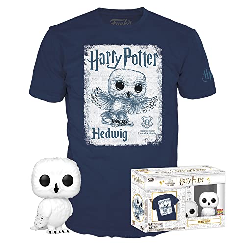 Funko Pop! & Tee: Harry Potter, Hedwig, Large, (L), T-Shirt, Clothes With Collectable Vinyl Figure, Gift Idea