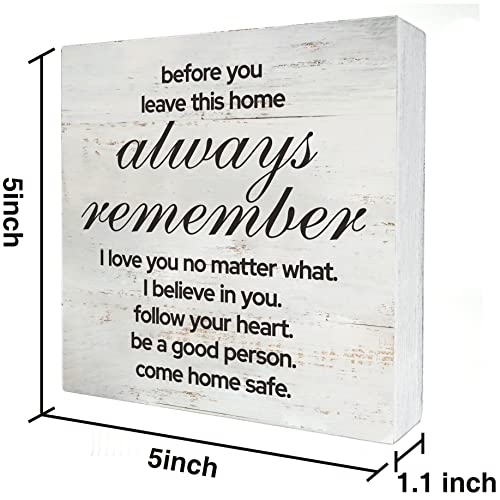 Love-Quote-Before-You-Leave-This-House-Always-Remember-Wood-Box-Sign-Rusitc-Family-Quote-Wooden-Box-Sign-Farmhouse-Home-Living-Room-Desk-Shelf-Decor-5-X-5-Inch Love Quote Before You Leave This House Always Remember Wood Box Sign Rusitc Family Quote Wooden Box Sign Farmhouse Home Living Room Desk Shelf Decor 5 X 5 Inch