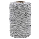 MEHRZWECK - Diese Baumwolle Makramee ist ideal für verschiedene Arten von macrame, zum Basteln, Stricken, Scrapbooks, Geschenkverpackungen und so weiter