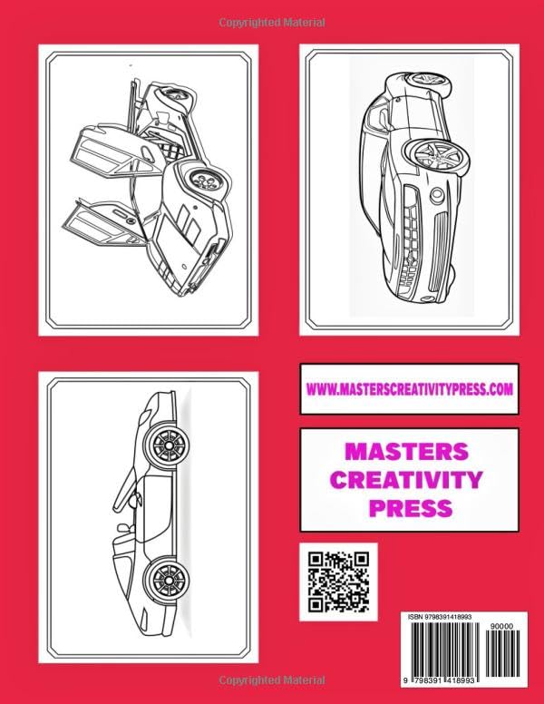 Super and Sports Car Coloring Book for Kids: Luxury Cars | Coloring Book for Adults | Great Gift for Boys & Girls - Teens & Car Lovers image 3
