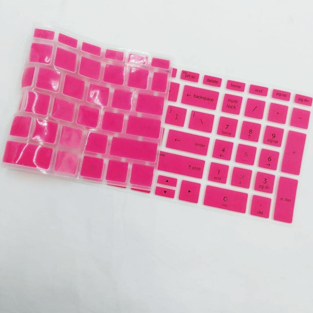 Silicone Desktop Keyboard Skin Cover for HP 15.6 Inch BF Laptop Pink