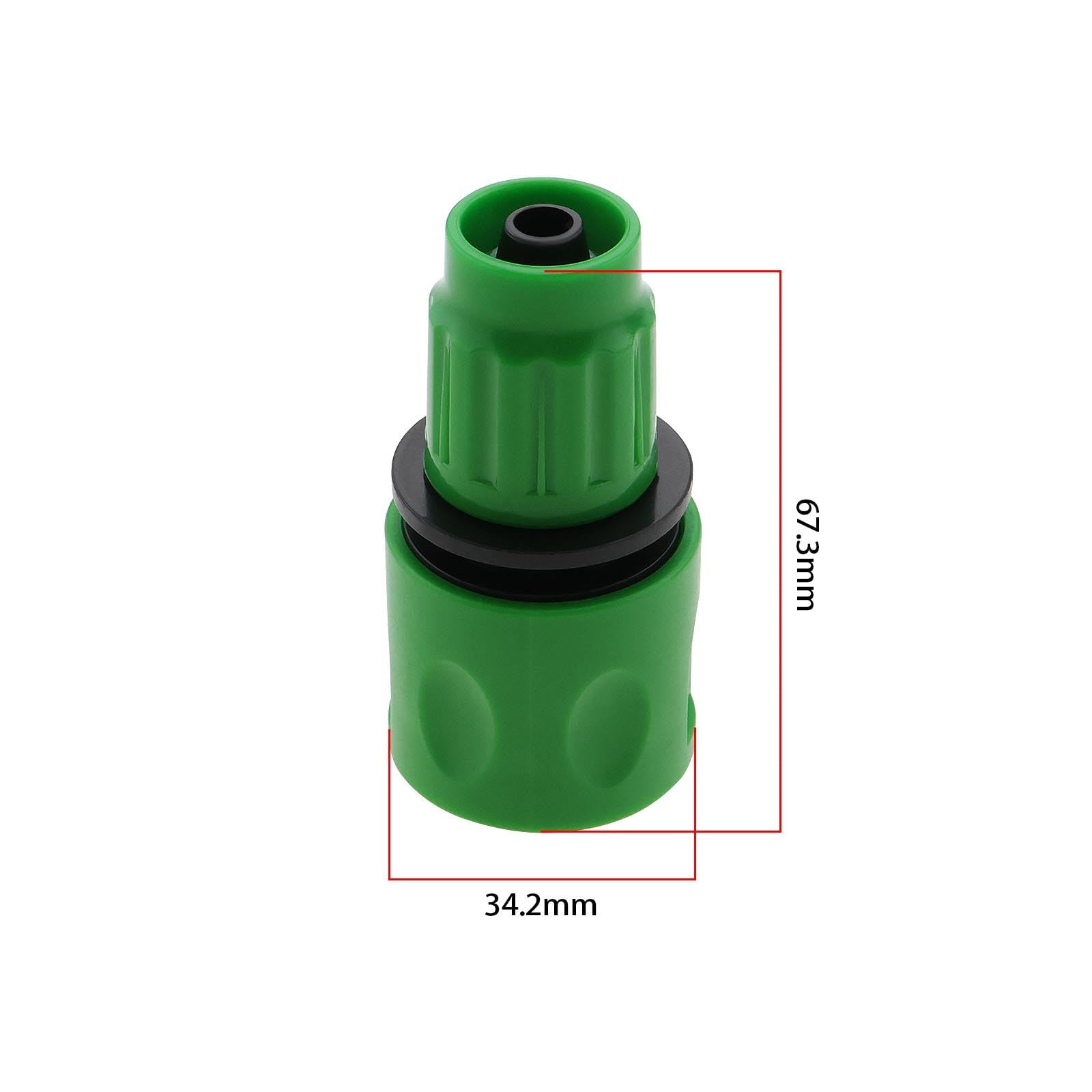 2 Connecteurs Tuyau Extensibles 67x34mm, Adaptateur Tube Télescopique 8