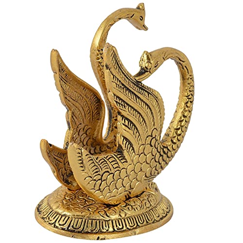 Image of Craftam Oxidized Metal Swan Napkin Holder, Golden Duck Shape Tissue Paper Stand for Dining Table Decor, Decorative Metal Serviette Holder for Home, Hotel & Restaurant (10 x 7 x 11 cm)