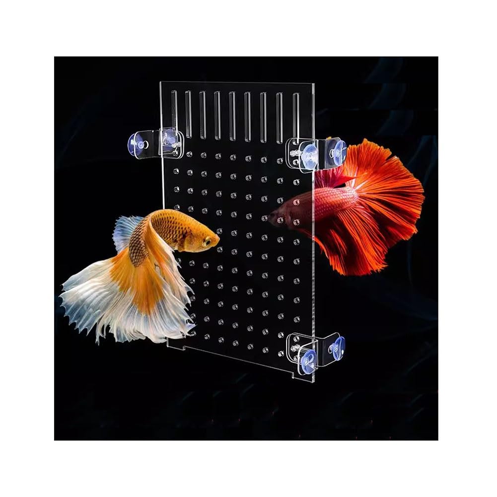 Divisor de Acuario, Divisor de acrílico para Tanque de Acuario, Tablero de Aislamiento Transparente, Divisor de pecera con ventosas, Accesorios para distinguir a los Peces y Evitar la agresividad de