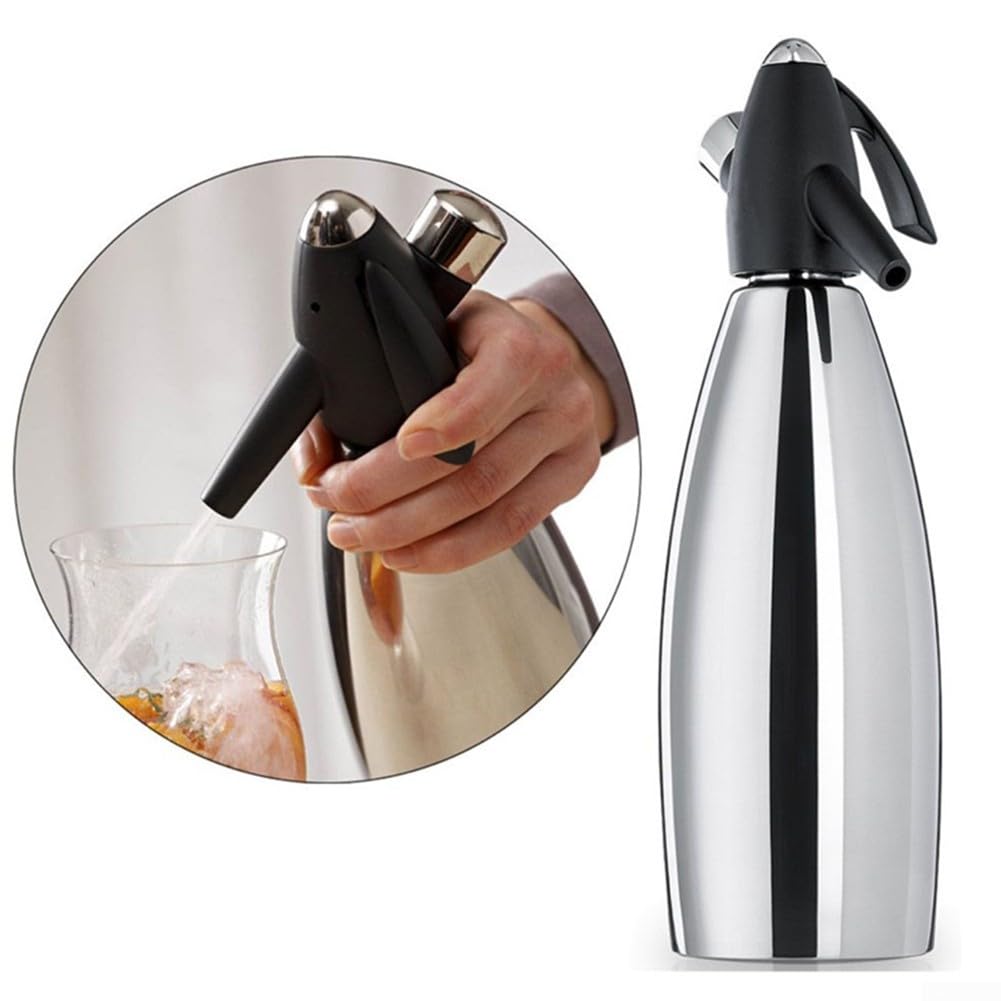 Machine à Eau Gazeuse Aluminium 1L Fizz Rapide(Black)