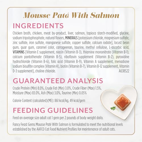 Image of Fancy Feast Gems Pate Cat Food Mousse Salmon or Tuna and a Halo of Savory Gravy Wet Cat Food Variety Pack - (1) 8 ct. Boxes - 8 ct. Box
