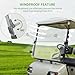10L0L Folding Down Clear Golf Cart Windshield for Yamaha G14 G16 G19(1995-2003) Models Gas or Electric Golf Cart