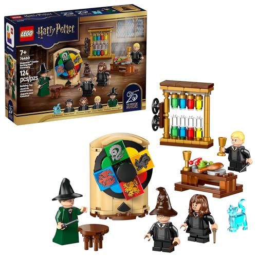 LEGO Harry Potter Hogwarts Castle: Sorting Hat Ceremony Building Toy for Boys, Girls - Pretend Play Set for Kids, Ages 7+ - W/4 Minifigures & Cat...