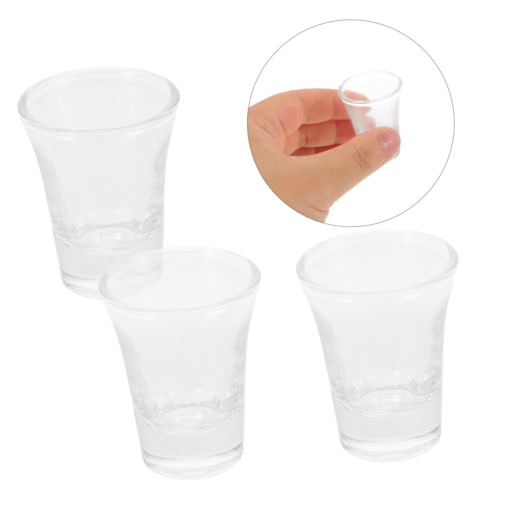 Ensemble de 24 Petits Verres à Shot en Verre Cristal Élégant 15ml Réutilisables et Portables pour Fêtes Religieuses et Réunions Familiales