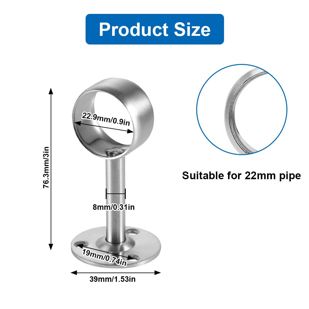 Urbanest Double Curtain Rod Bracket for 1