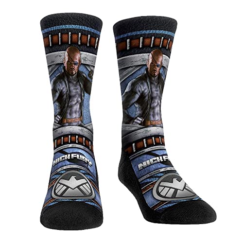 Rock 'Em Marvel Super Premium Socks (Small/Medium, Nick Fury - Hero Pose)