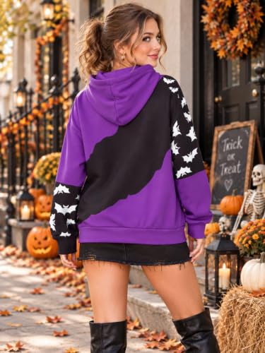 FAYALEQ Halloween Sweatshirts for Women Halloween Hoodies Long Sleeve - image 2