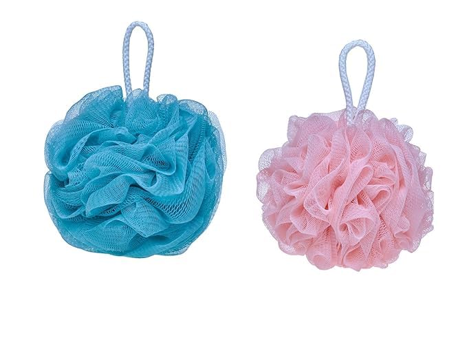 Tifurko Bath Sponge – Premium Round Loofah Body Wash Puff and Shower Scrubber (Pack of 2)-image-11