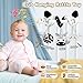 Car Seat Toys for Babies 0-6 Months,Hanging Rattle Toys for Crib Mobile, Baby Spiral Hanging Stroller Black and White High Contrast Toys for Newborn 0 3 6 9 12 Months Baby Boys Girls (Zebra)