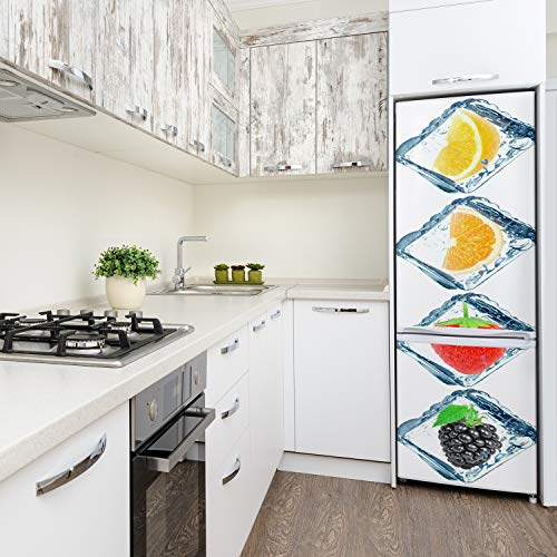 Decoración de cocina moderna con vinilo autoadhesivo de frutas 60x180 4