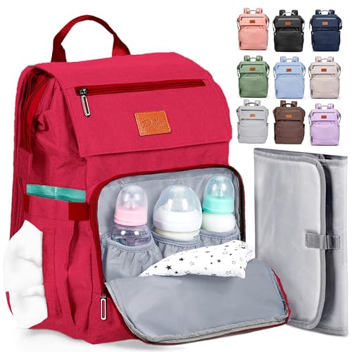 Image of PILLANI Baby Diaper Bag Backpack - Large Bag for Boys & Girls, Waterproof Diaper Backpack - Travel Diaper Bags w/Changing Pad, Baby Registry Search & Shower Gifts - Essentials Must Haves Newborn Stuff
