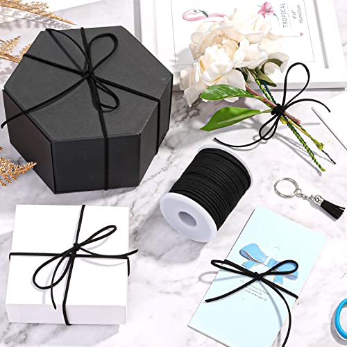 Anezus SC0002 Leather String, Flat Suede Cord Faux Leather Cord Thin Leather Lace For Bracelets, Necklaces thumb #6